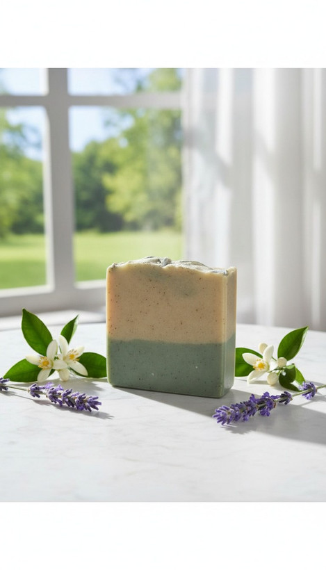 صابون ترکیبی لاوندر و بهار نارنج مهتاب (آرامبخش و جوانساز) | پاککننده عمیق آرایش