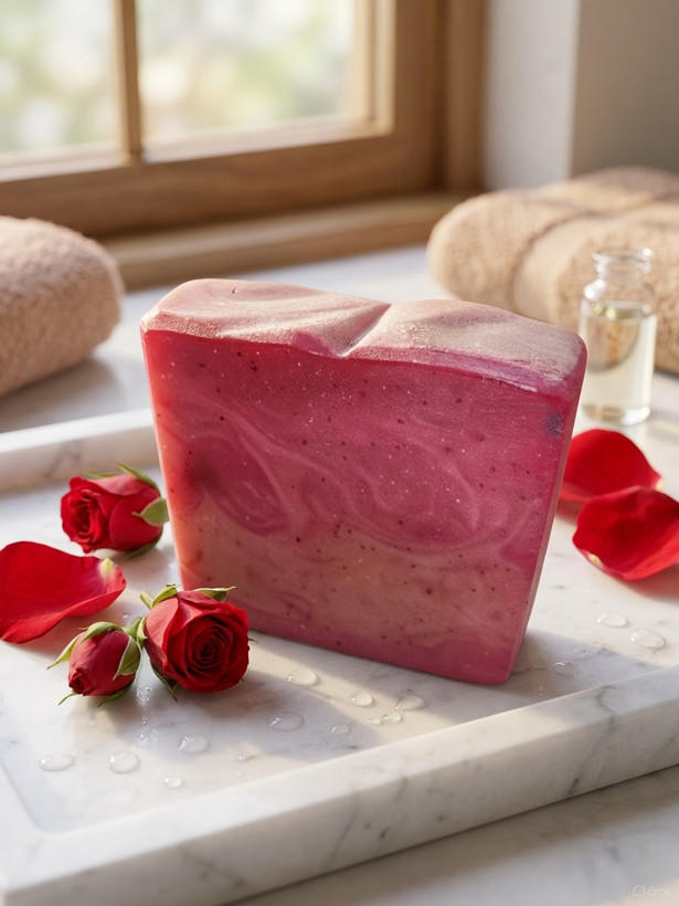 صابون گیاهی گل سرخ مهتاب (آبرسان و جوانساز قوی)