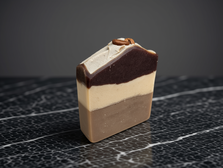 صابون قهوه شکلاتی؛ رفع تیرگی زیر بغل، زانو و آرنج | جوانکننده پوست