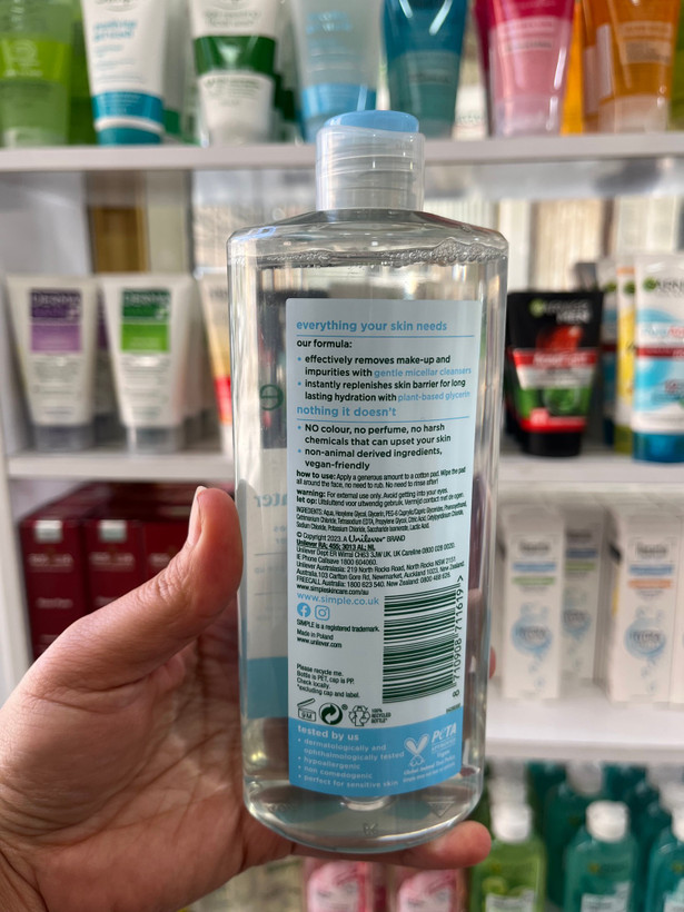 میسلار واتر آبرسان سیمپل (Simple) مدل Water Boost - (حجم۴۰۰ میلیلیتر)