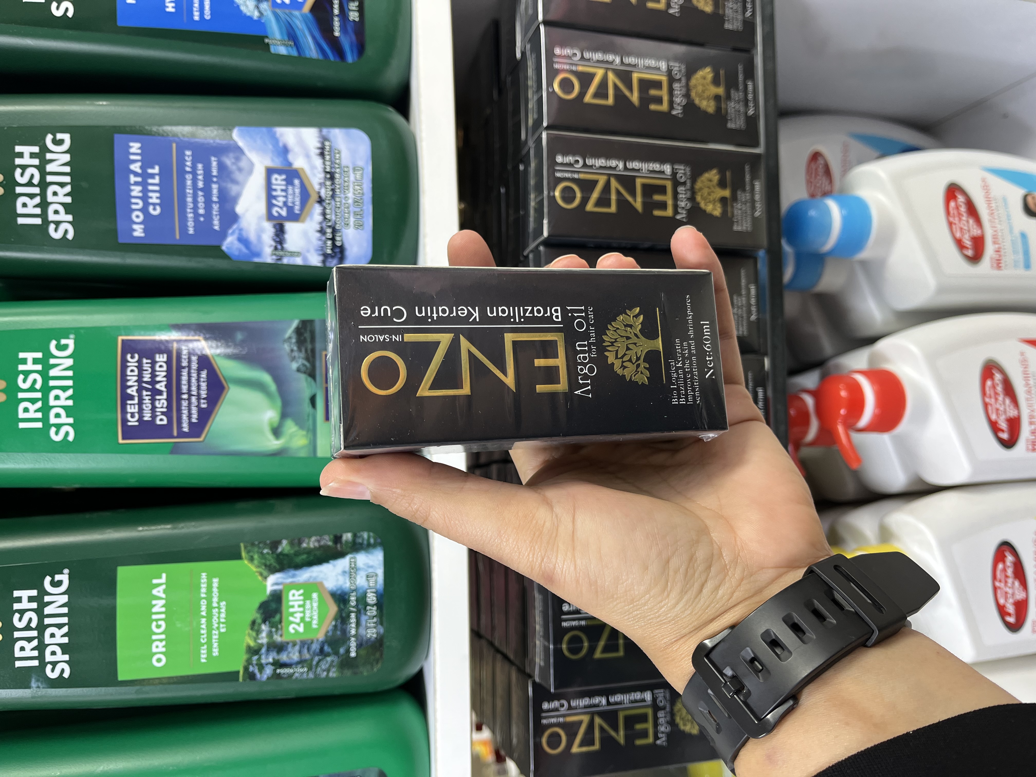 سرم مو انزو (Enzo) مدل Brazilian Keratin Cure - ترمیمکننده و درخشانکننده حرفهای - سری In-Salon