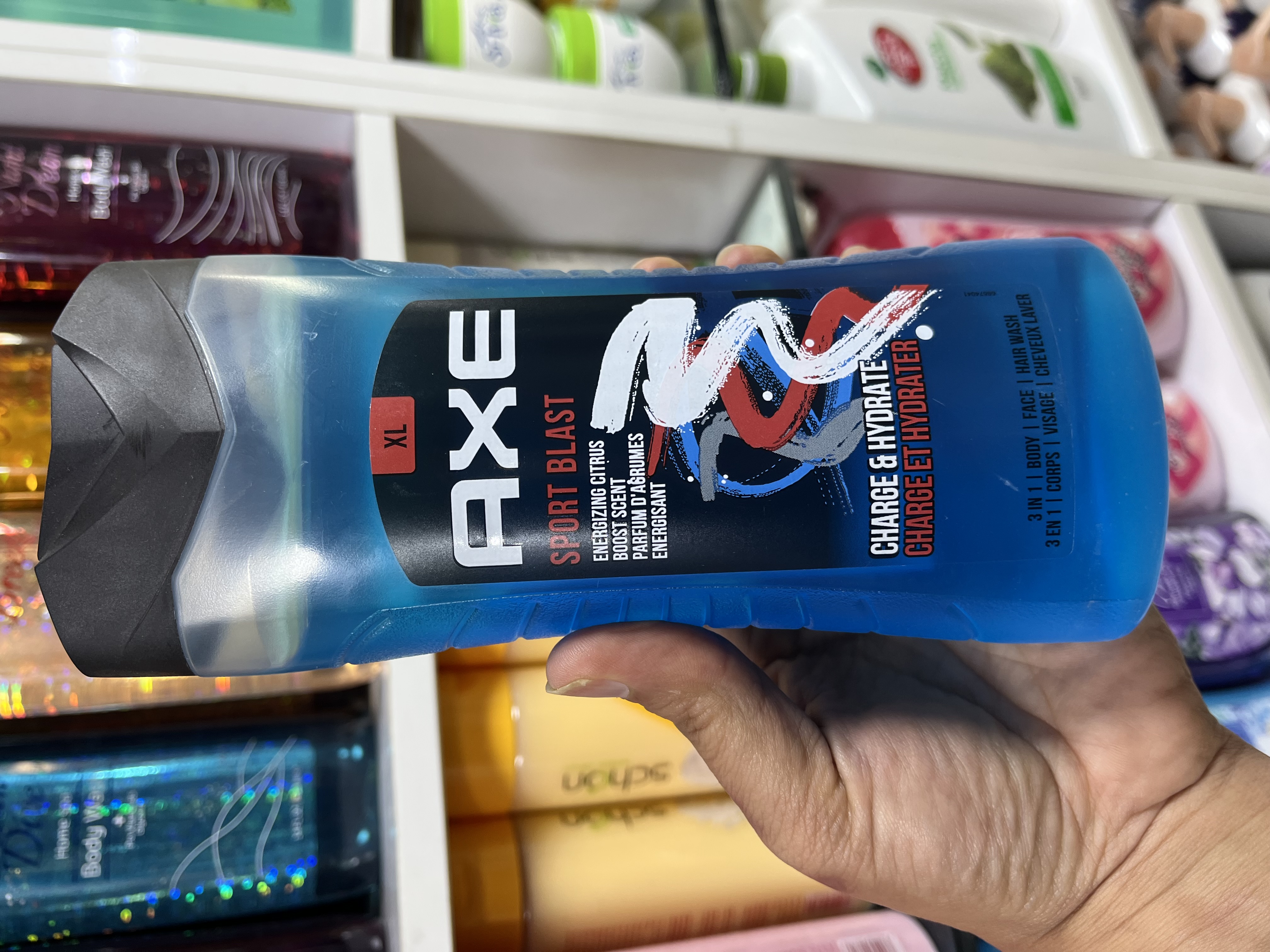 شامپو 3 در 1 مردانه اکس (AXE) مدل Sport Blast حجم 400 میلیلیتر
