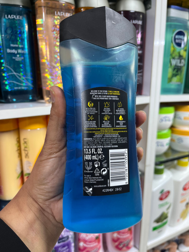 شامپو 3 در 1 مردانه اکس (AXE) مدل Sport Blast حجم 400 میلیلیتر