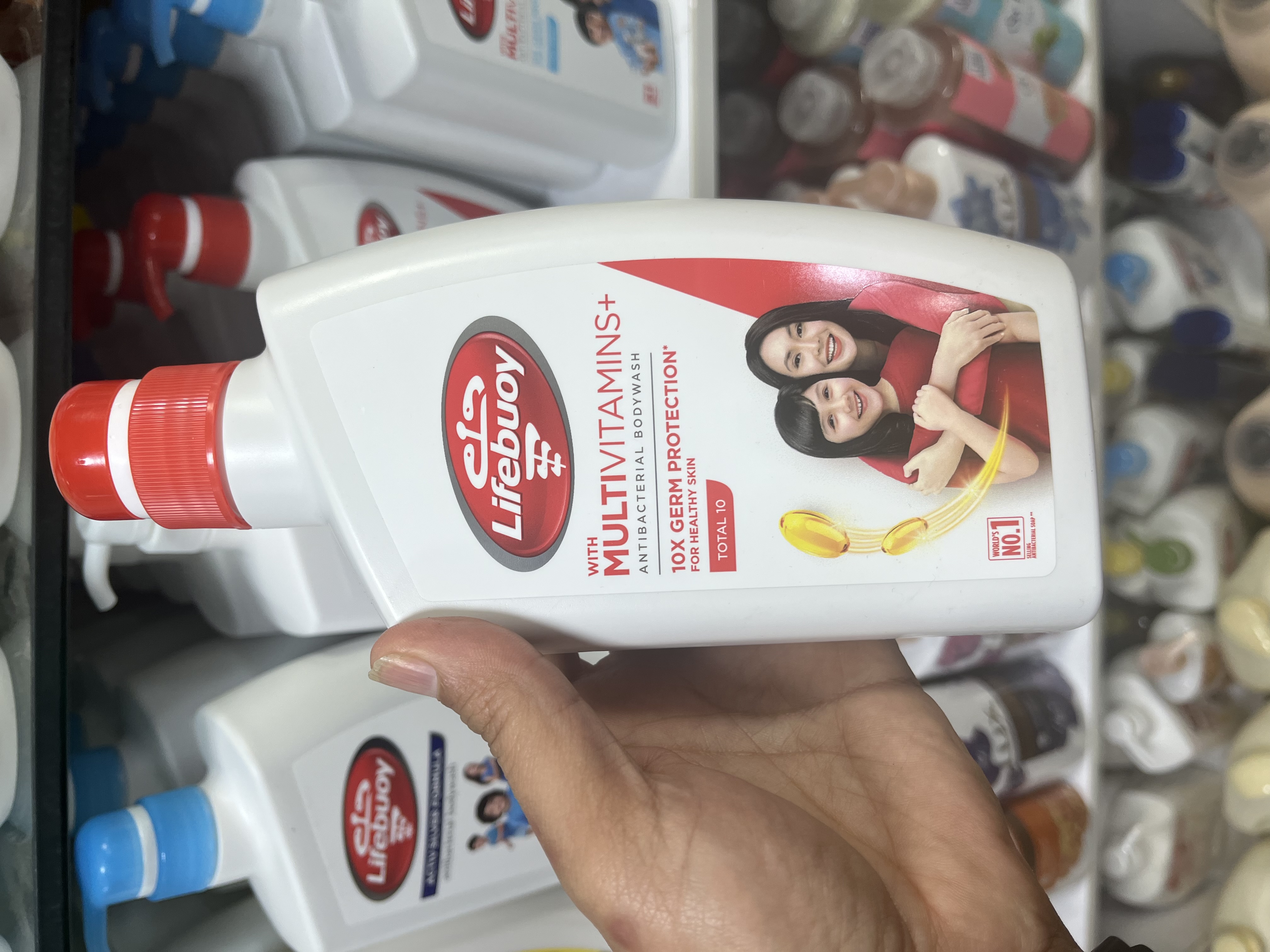 شامپو بدن آنتیباکتریال لایفبوی (Lifebuoy) مدل Total 10 حجم 500 میلیلیتر