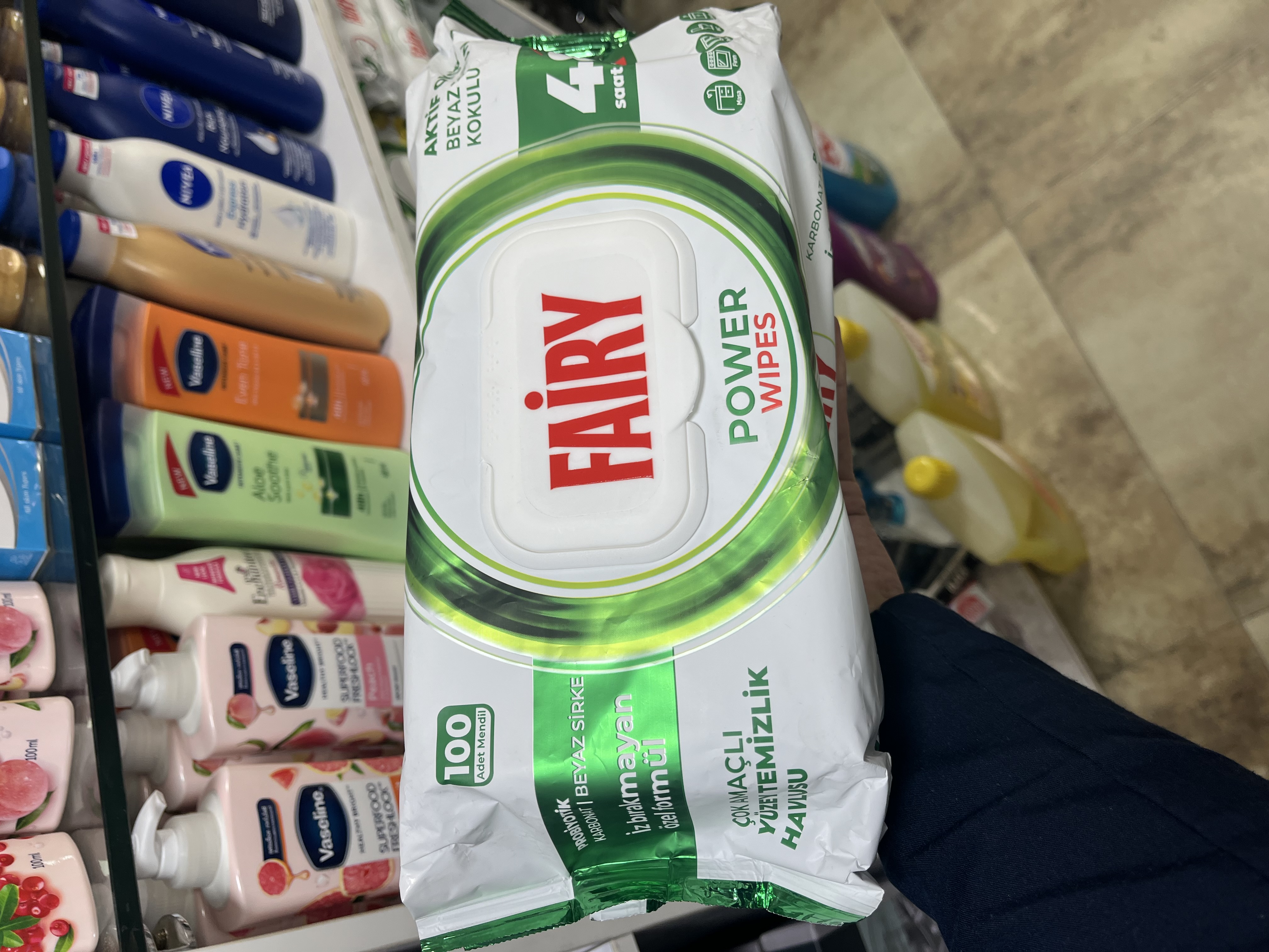 دستمال مرطوب چندمنظوره سطوح فایری (Fairy) مدل Fresh - حاوی سرکه و پروبیوتیک100 عددی