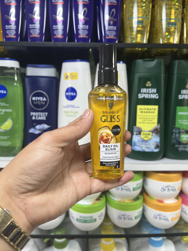 روغن مو ترمیم کننده گلیس (Gliss) مدل HAPTIQ System حاوی روغن آرگان - 75 میلی لیتر