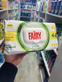 دستمال مرطوب چندمنظوره سطوح فایری (Fairy) - رایحه لیمو و سرکه (۱۰۰ عددی)