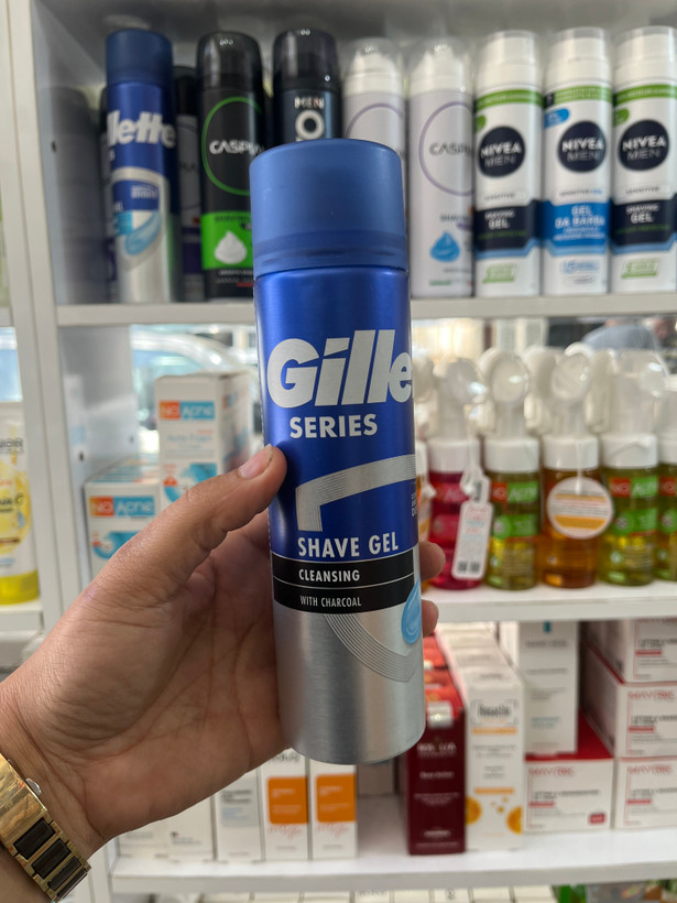 ژل اصلاح صورت ژیلت (Gillette) سری Series مدل Charcoal (زغال فعال) - حجم 200 میلیلیتر