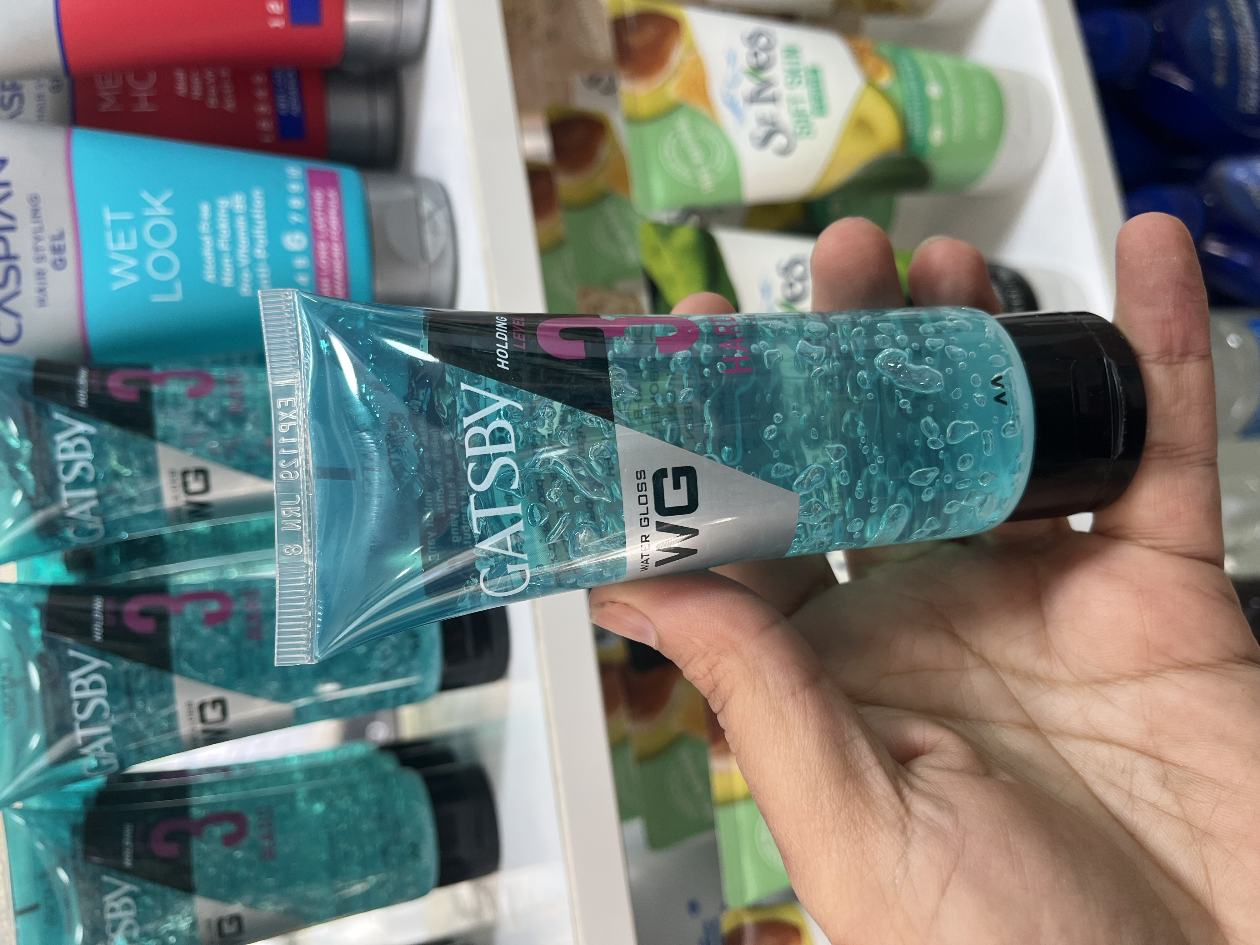 ژل حالت‌دهنده مو گتسبی (Gatsby) مدل Water Gloss Hard - حجم ۱۰۰ گرم