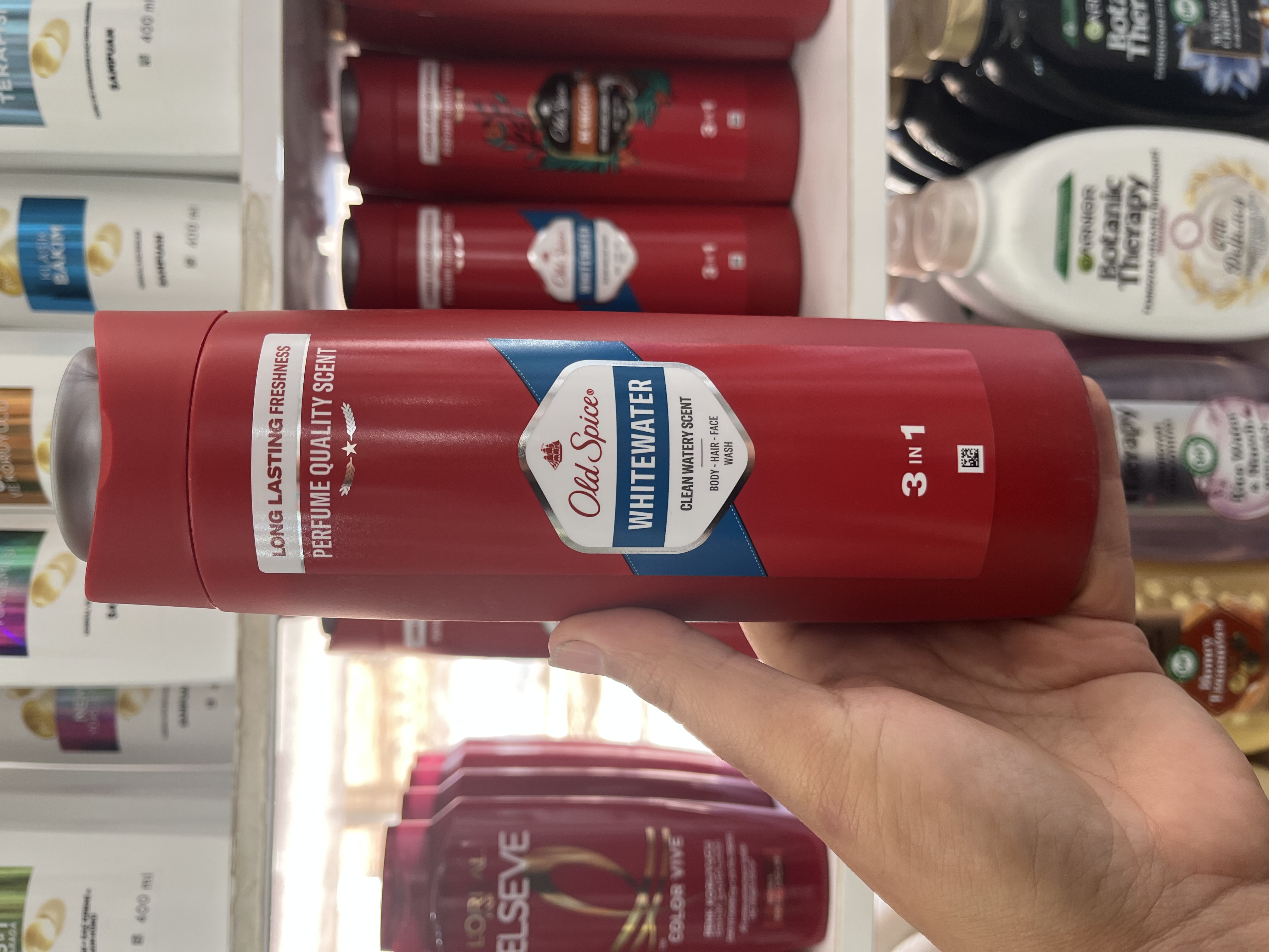 شامپو 3 کاره سر، بدن و صورت اولد اسپایس (Old Spice) مدل Whitewater - حجم 400 میلیلیتر