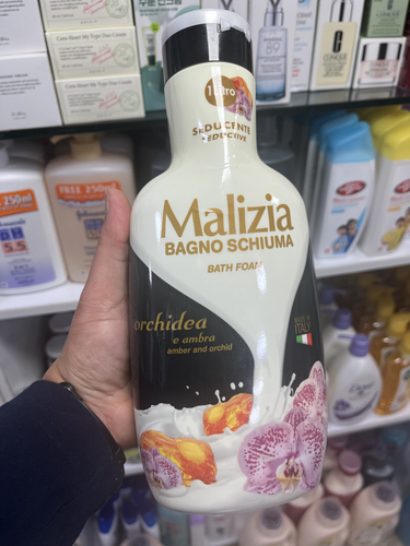 شامپو بدن مالیزیا (Malizia) مدل Seductive – حاوی رایحه ارکیده و عنبر – حجم ۱ لیتر