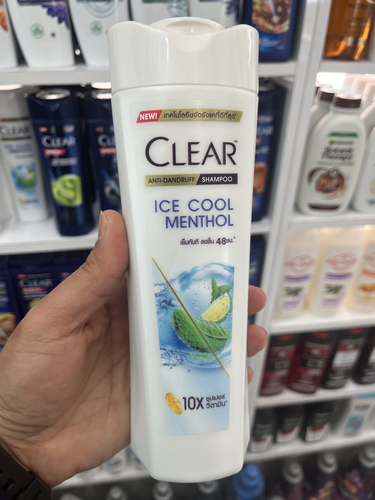 شامپو ضد شوره کلیر (Clear) مدل Ice Cool Menthol حاوی سوپر ویتامین حجم ۳۱۵ میلیلیتر