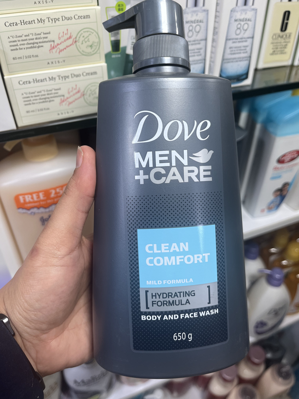 شامپو بدن و صورت مردانه داو (Dove) مدل Clean Comfort حجم ۶۵۰ میلیلیتر
