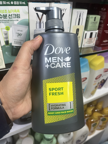 شامپو بدن و صورت مردانه داو (Dove) مدل Sport Fresh حجم ۶۵۰ میلیلیتر