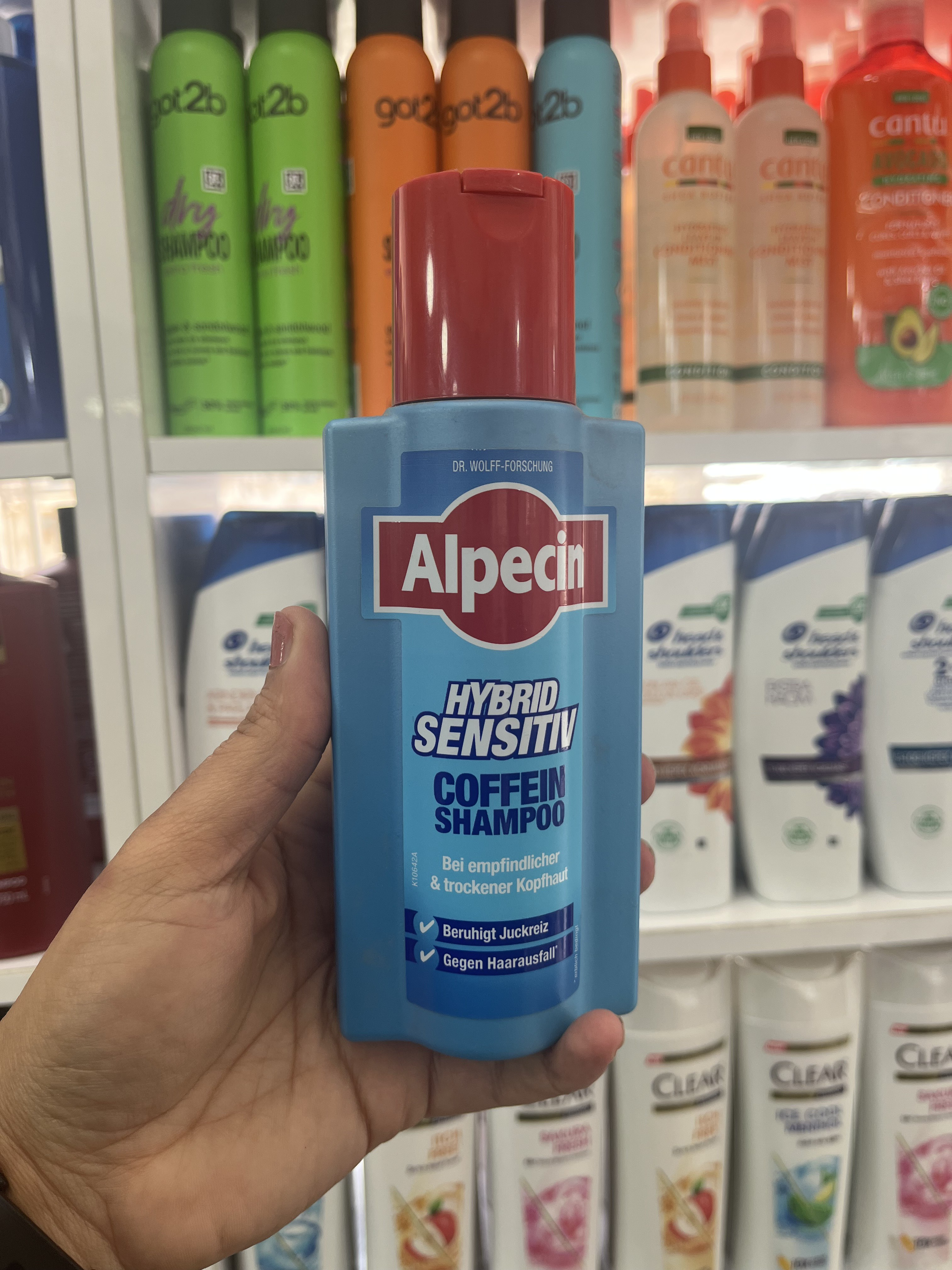 شامپو هیبرید کاتئین آلپسین (Alpecin) مخصوص پوست سر حساس و خشک حجم 250 میل