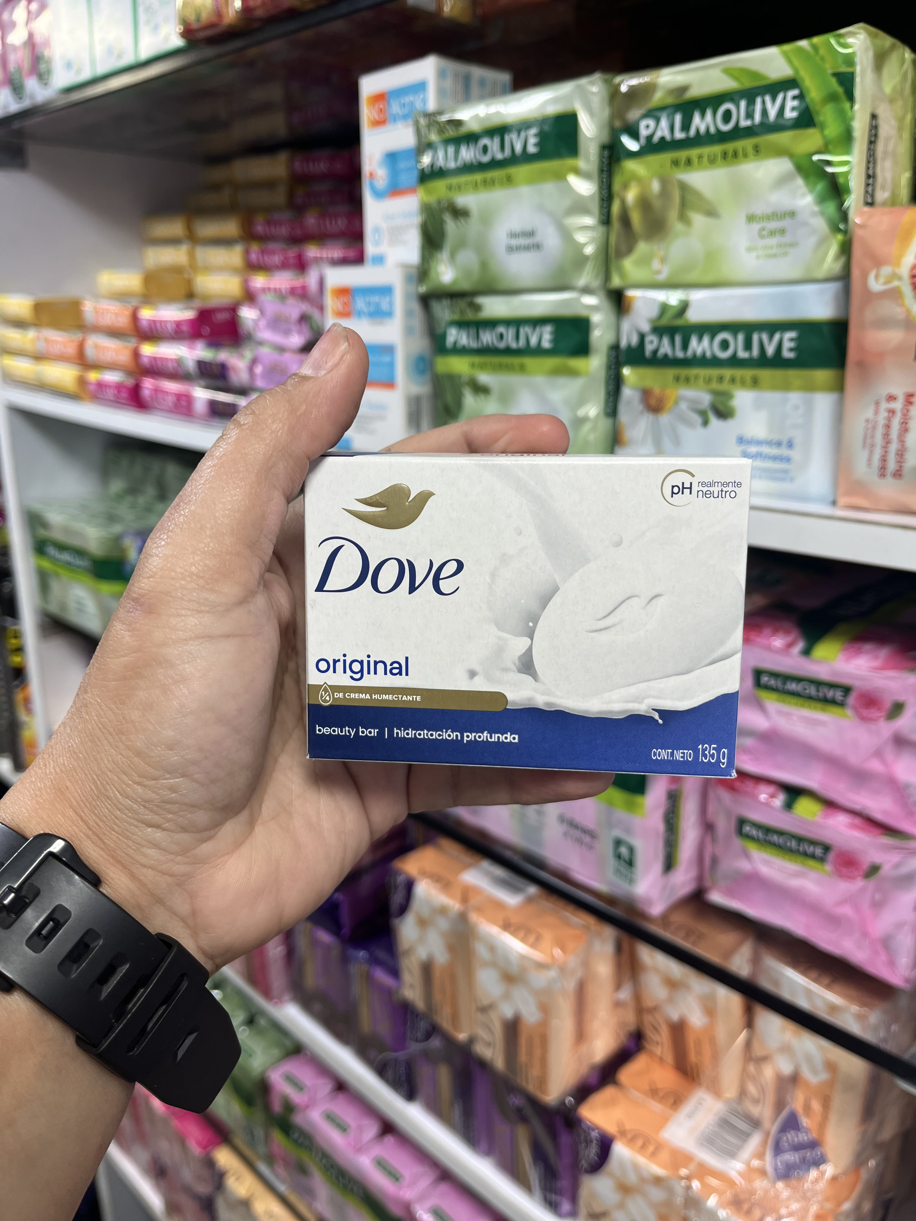 صابون داو (Dove) مـدل Original حاوی ۱/۴ کرم مرطوب‌کننده - ۱۳۵ گرم