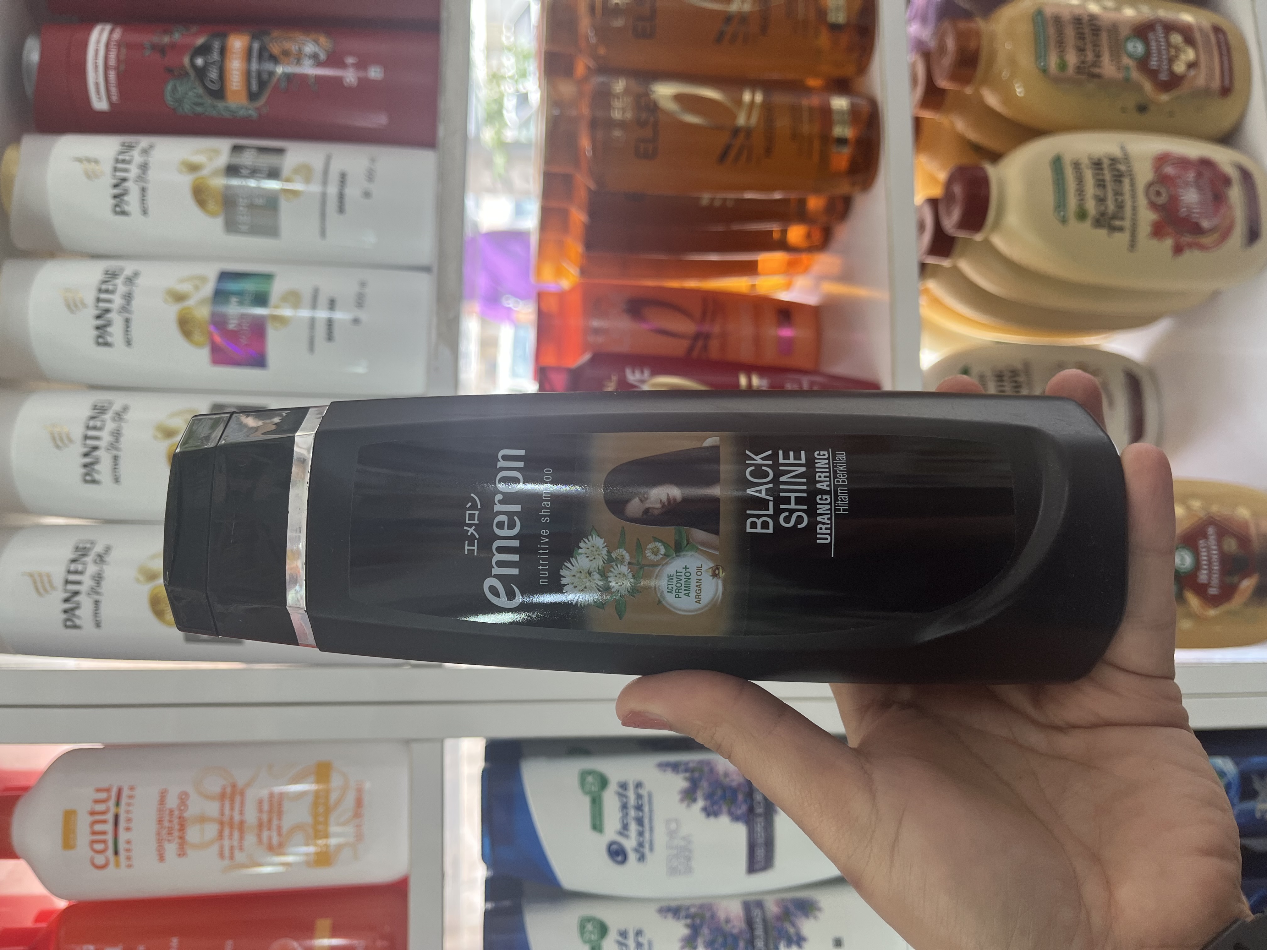 شامپو نوتریتیو امرون (Emeron) مدل Black Shine حجم 340 میل