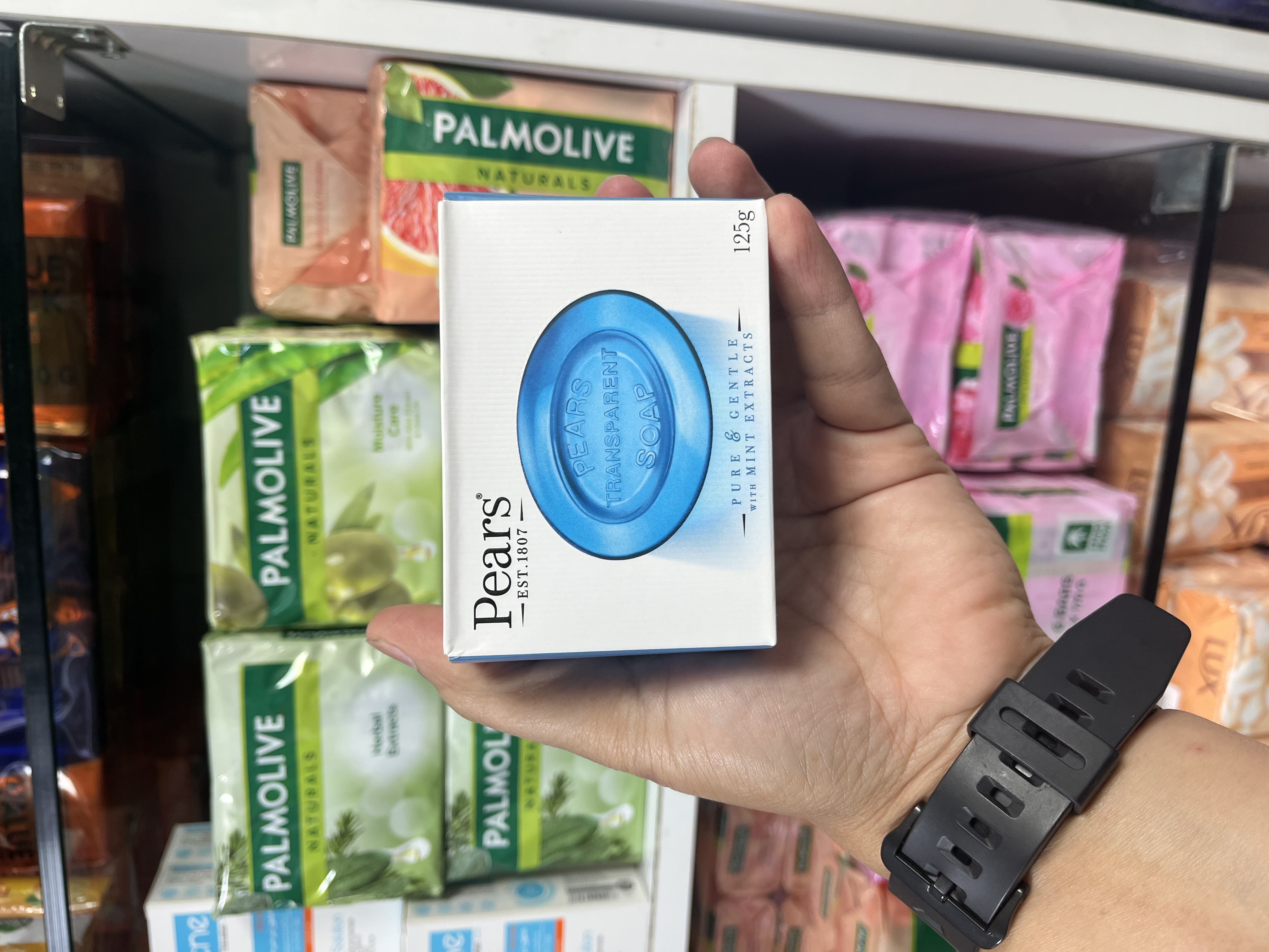 صابون شفاف و ملایم پیرز (Pears) مدل Pure & Gentle حاوی عصاره نعناع - 125 گرم