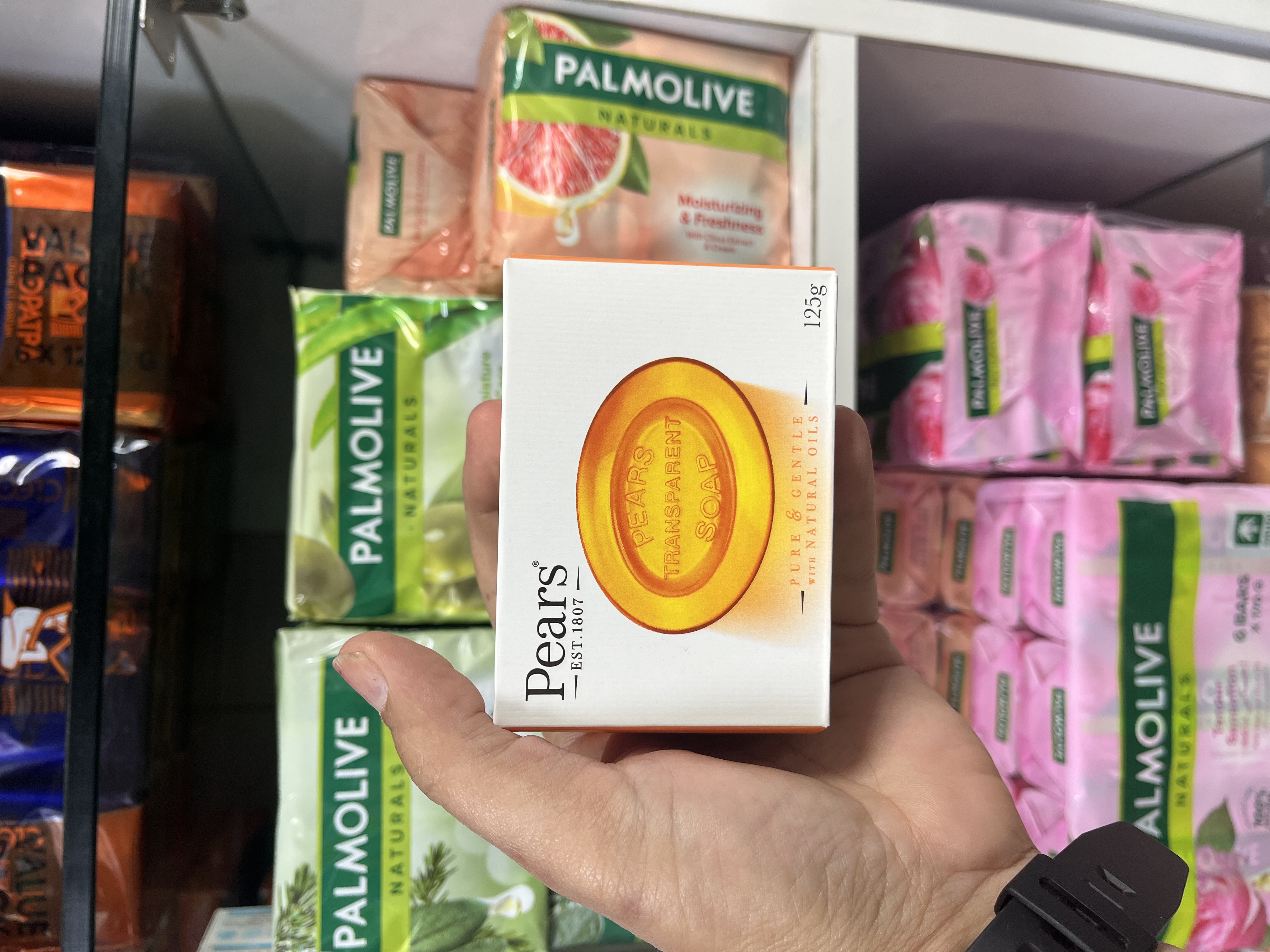 صابون شفاف و ملایم پیرز (Pears) مدل Pure & Gentle حاوی روغنهای طبیعی - 125 گرم