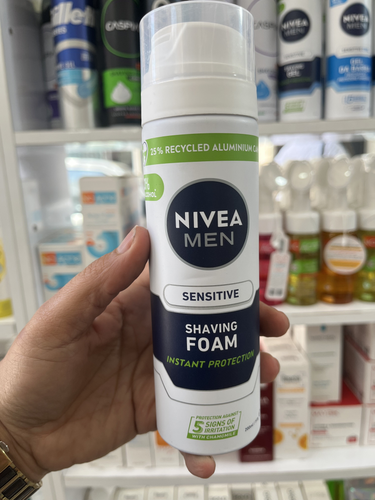 فوم اصلاح صورت مردانه نیوآ Nivaسری Men مدل Sensitive (حساس) - حجم ۲۰۰ میلیلیتر