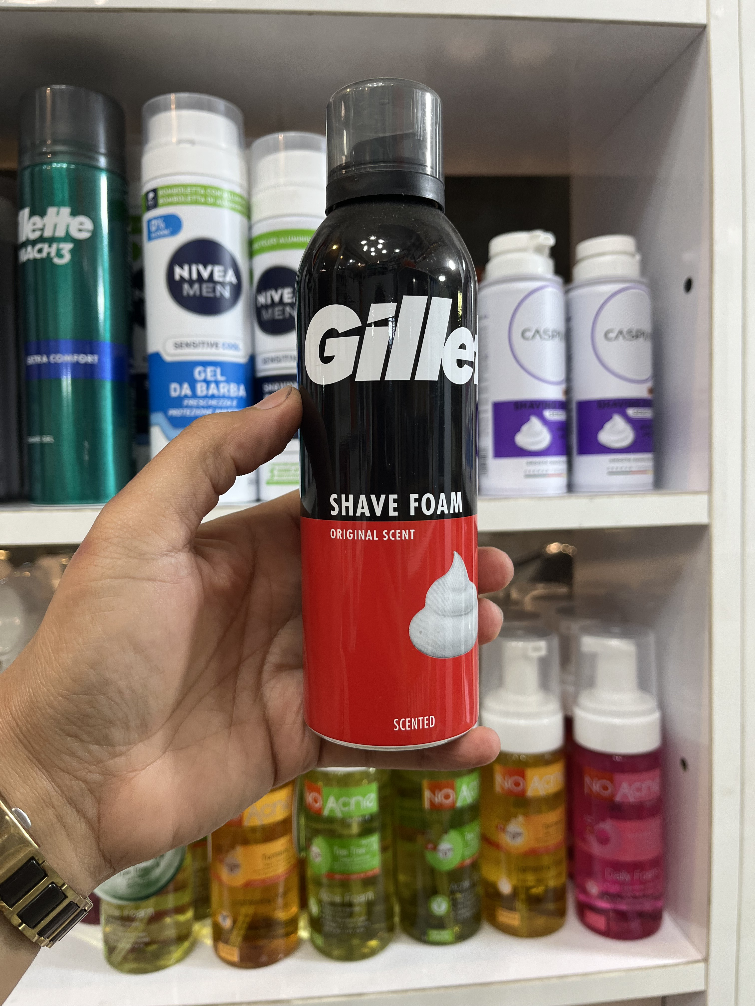 فوم/کف اصلاح صورت جلیت (Gillette) مدل Original Scent (رایحه کلاسیک خوشبو)200 میلی
