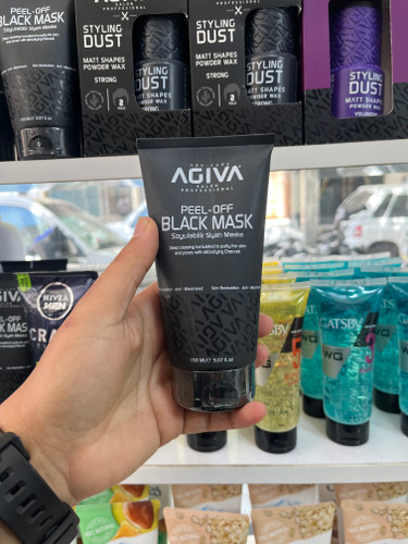 ماسک سیاه لایهبردار و پاککننده منافذ آگـیـوا (Agiva) مدل Peel-Off Black Mask - سری ProCare - ۱۵۰ میلیلیتر