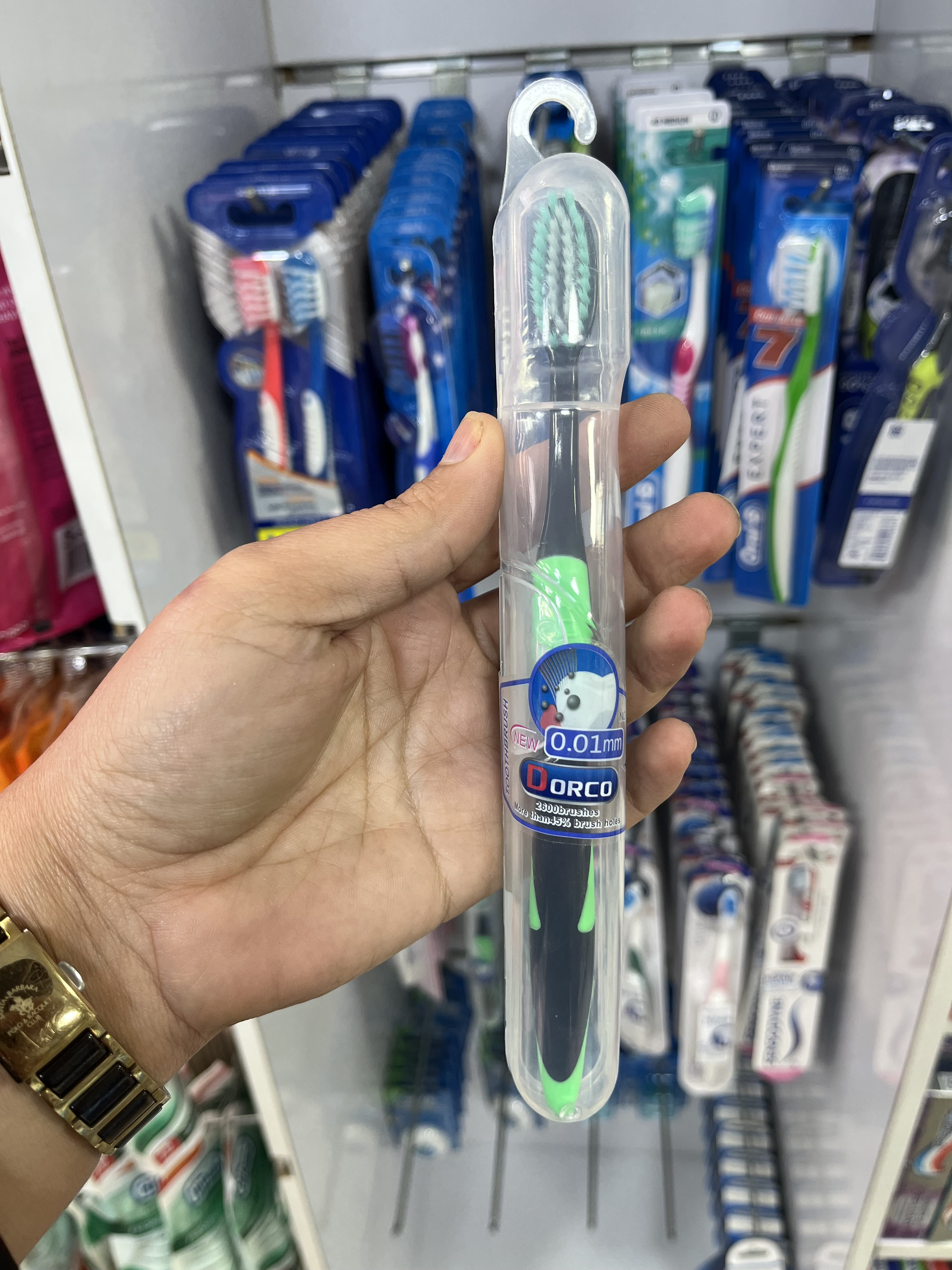 مسواک دورکو (Dorco) مدل راش - الیاف نانو 0.01 میلی متری، تراکم بالا و پاک کننده عمیق