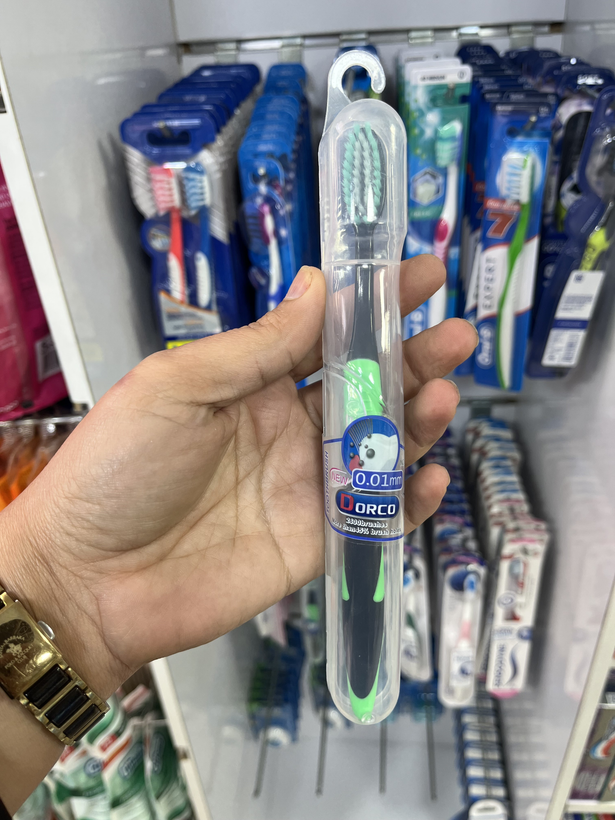 مسواک دورکو (Dorco) مدل راش - الیاف نانو 0.01 میلی متری، تراکم بالا و پاک کننده عمیق