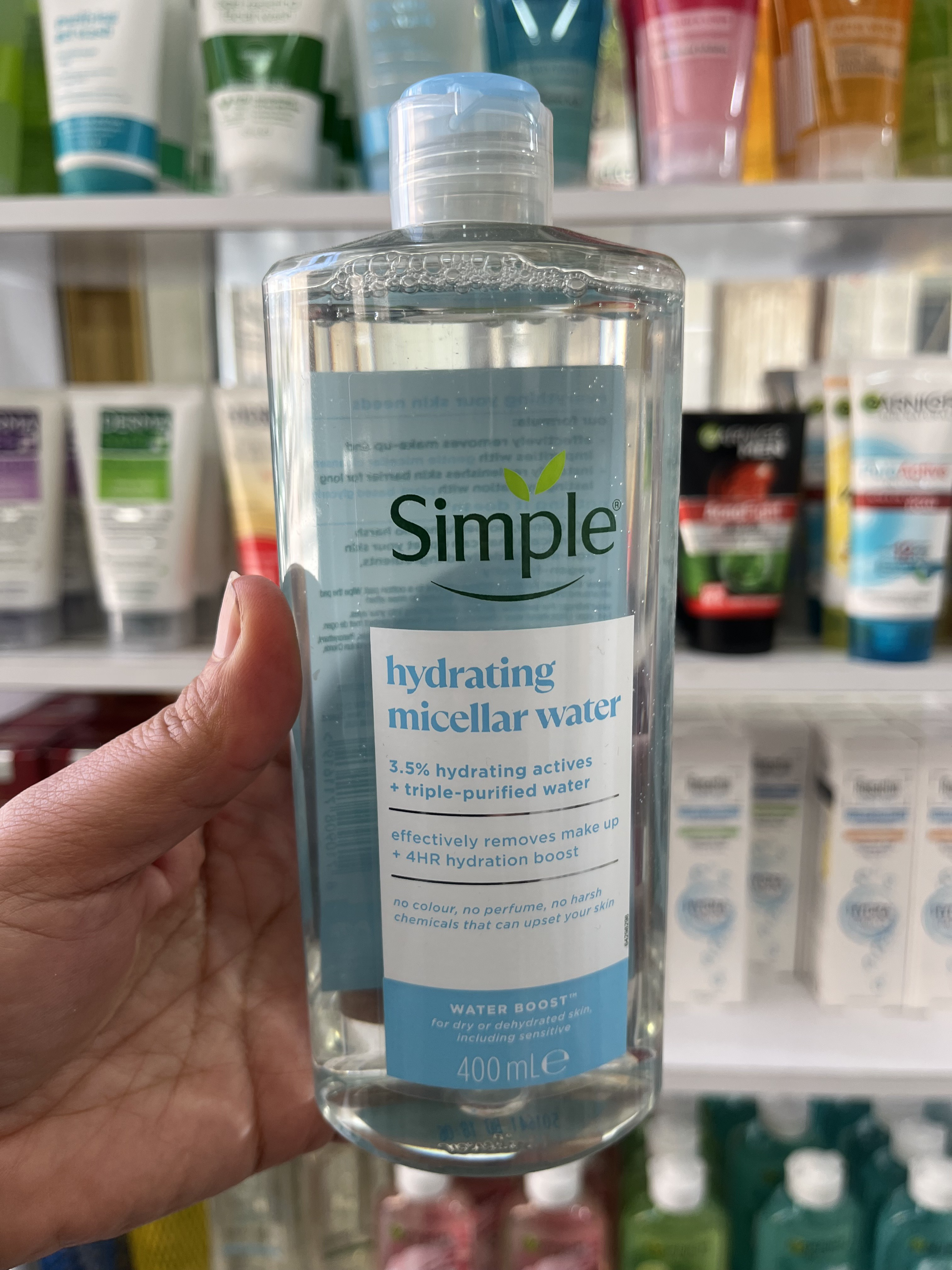 میسلار واتر آبرسان سیمپل (Simple) مدل Water Boost - (حجم۴۰۰ میلی‌لیتر)