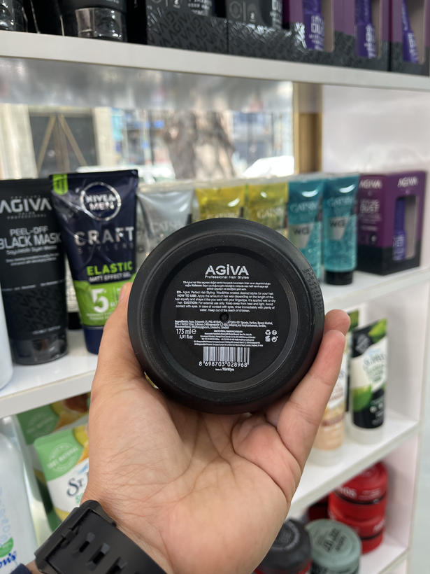 واکس مو آگیوا (Agiva) مدل 04 (Sert) با قدرت تثبیت بسیار بالا و حاوی کراتین - 175 میلی لیتر