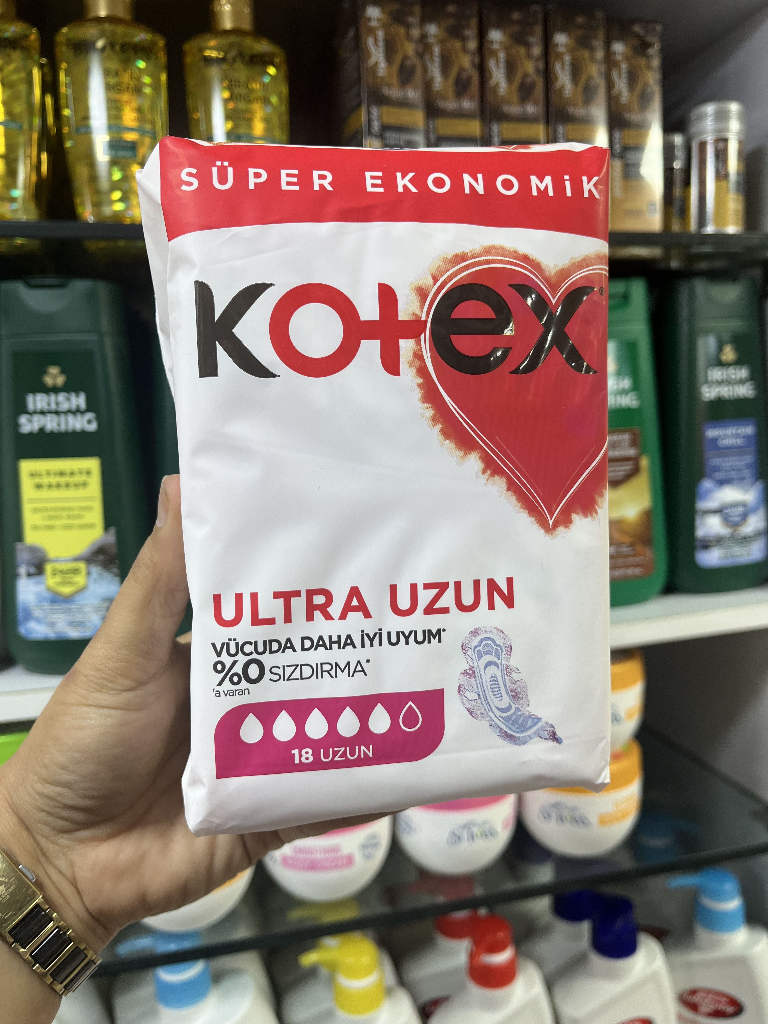 نوار بهداشتی 18 عددی کوتکس (Kotex) مدل Ultra Uzun - سایز بزرگ با جذب فوق العاده