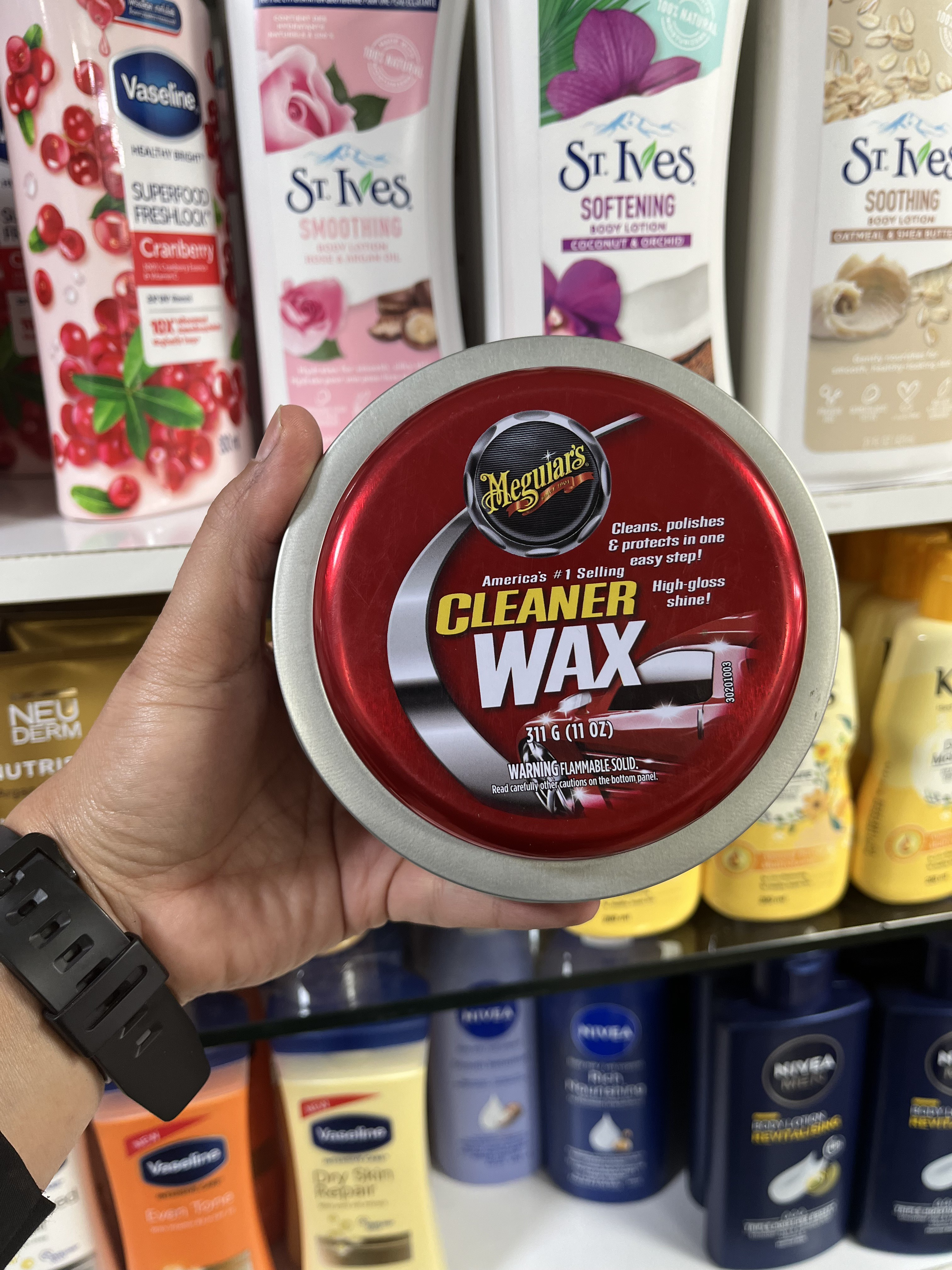 واکس تمیز کننده خودرو مگیوائر (Meguiars) - پاککننده، پولیش و محافظ 3 در 1 - 311 گرم