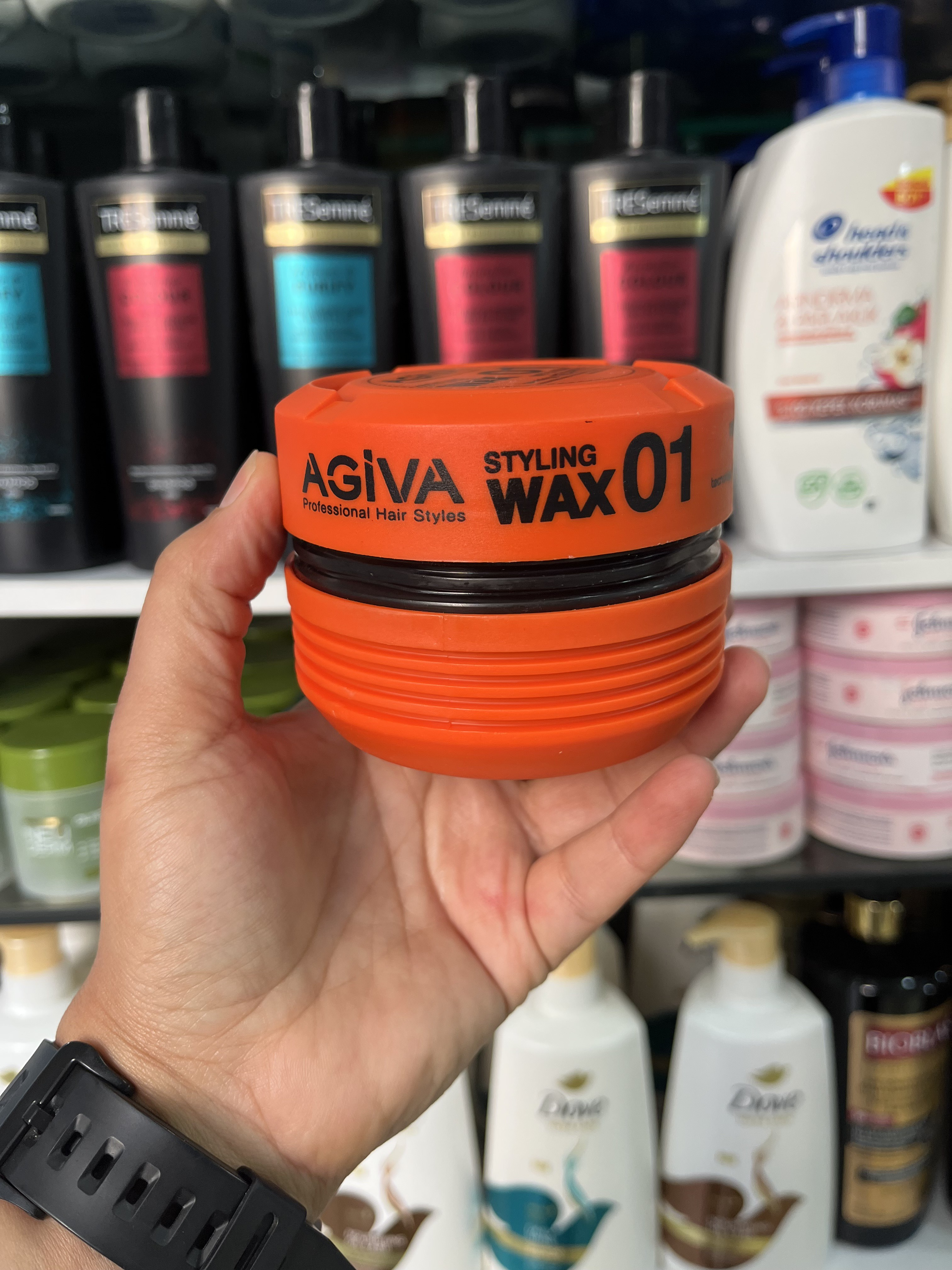 واکس حالت دهنده مو آگیوا (Agiva) مدل 01 - اثر خیس (Wet Look) با کراتین - 175 میلی لیتر