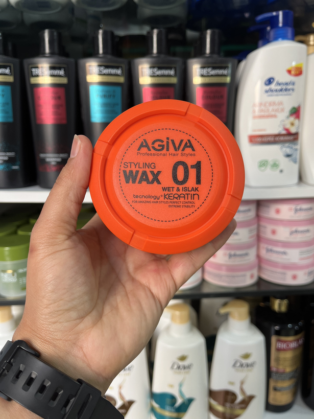 واکس حالت دهنده مو آگیوا (Agiva) مدل 01 - اثر خیس (Wet Look) با کراتین - 175 میلی لیتر