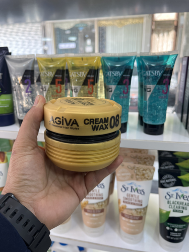 واکس کرم آگیوا (Agiva) مدل 08 (Pomade) با درخشش بالا و کنترل متوسط - 175 میلیلیتر