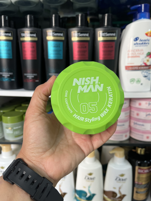 واکس حالت دهنده موی مردانه نیش من (Nish Man) مدل 05 کراتین - استایل حرفه ای - 150 میلی لیتر