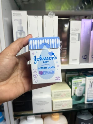 گوش‌پاک‌کن ۱۰۰ عددی جانسون (Johnson's) - ۱۰۰٪ پنبه خالص و ضدحساسیت