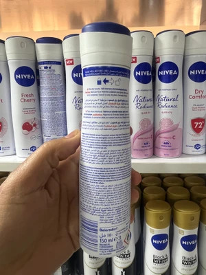 اسپری ضد تعریق زنانه نیوآ Nivea مدل درای کامفورت (Dry Comfort) - محافظت ۷۲ ساعته، بدون الکل 150میل